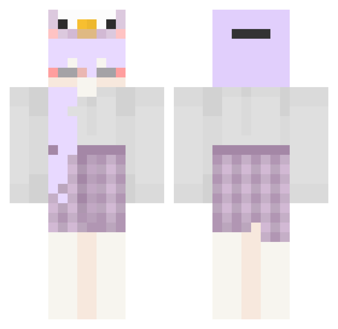 Son_sT Minecraft skin, front and back view