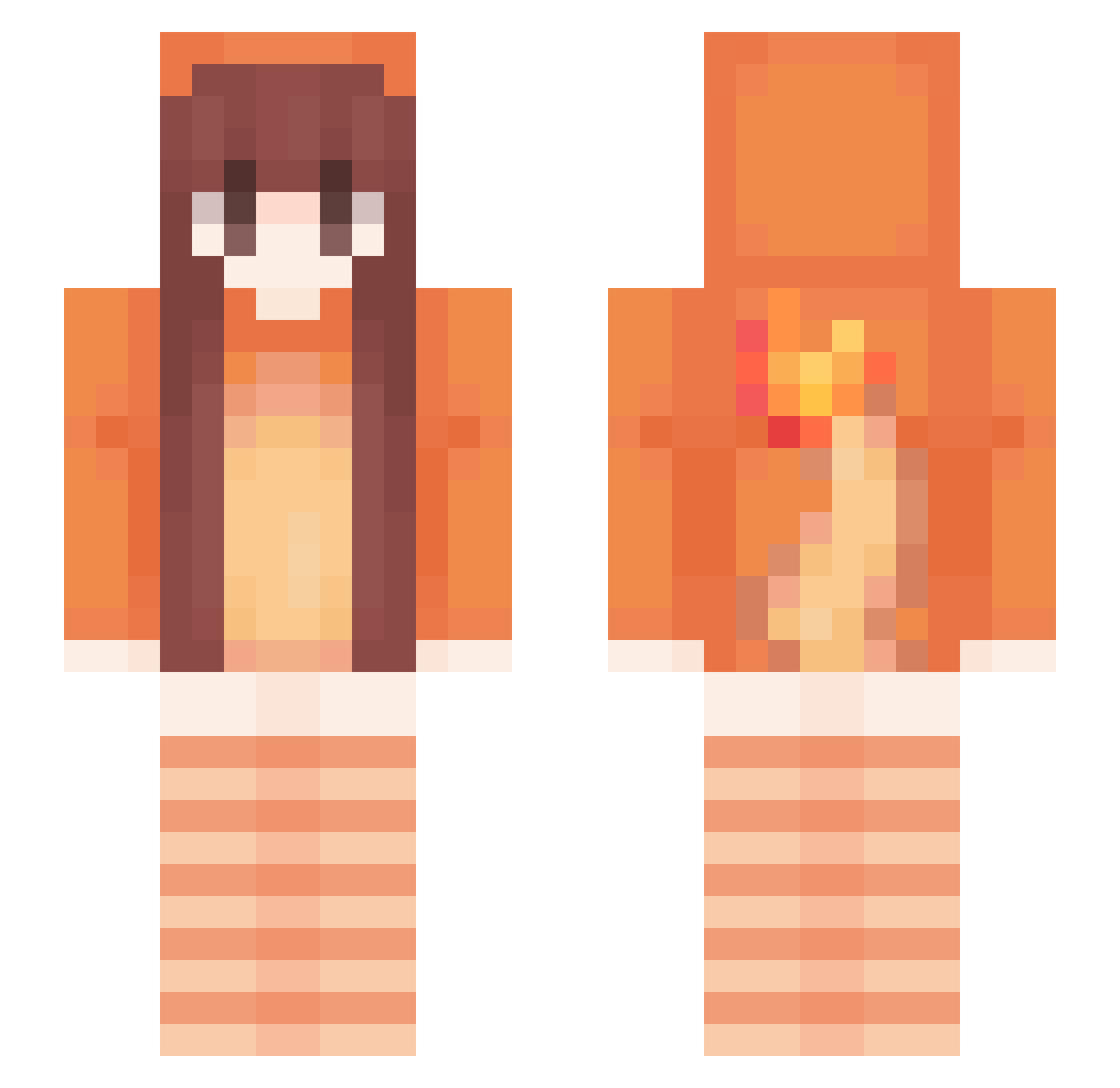quibbled7 Minecraft skin, front and back view