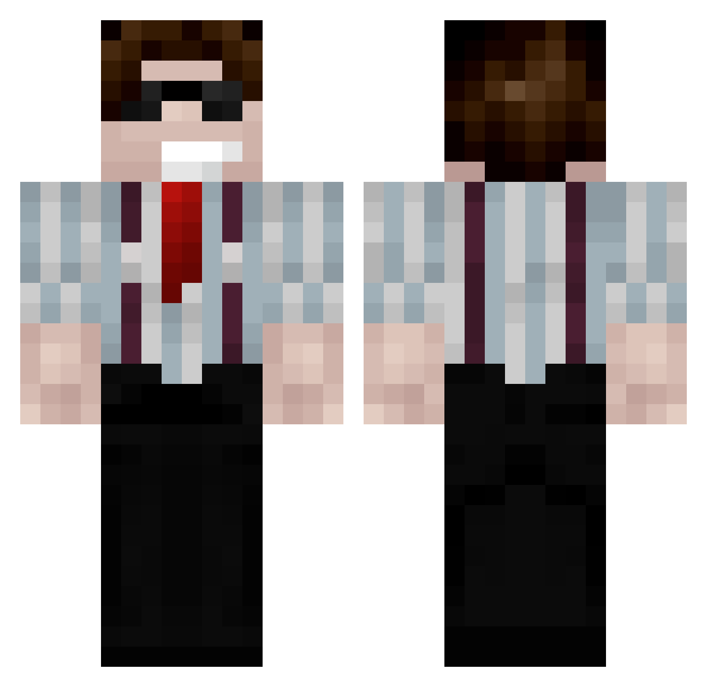 rubenbbf Minecraft skin, front and back view