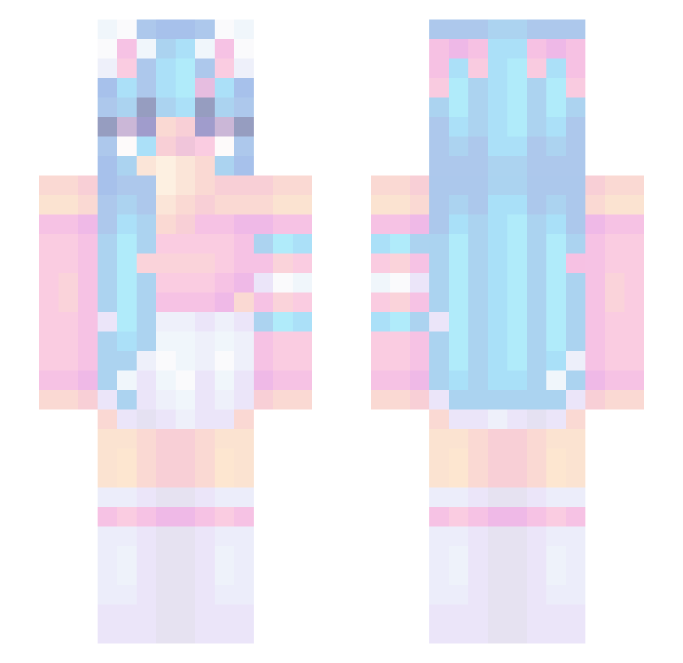 YangTsh114514 Minecraft skin, front and back view