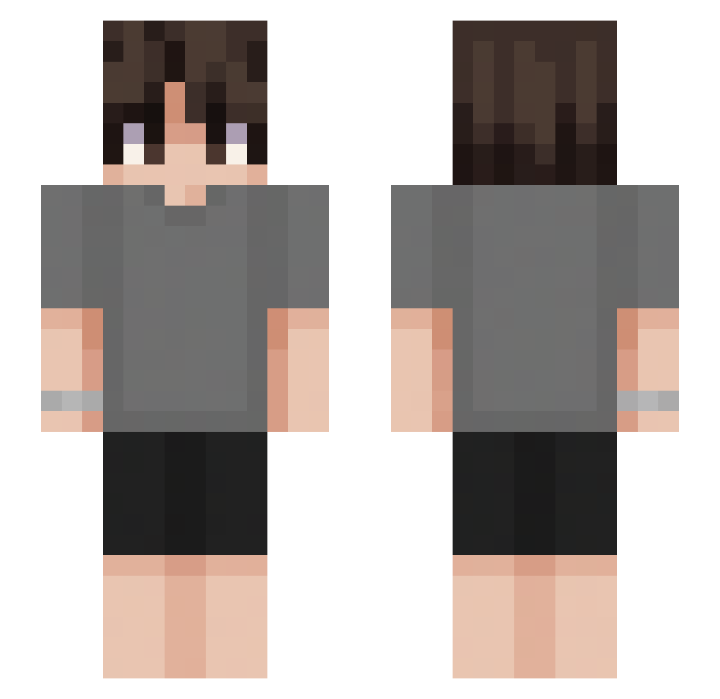 Tosunu Minecraft skin, front and back view