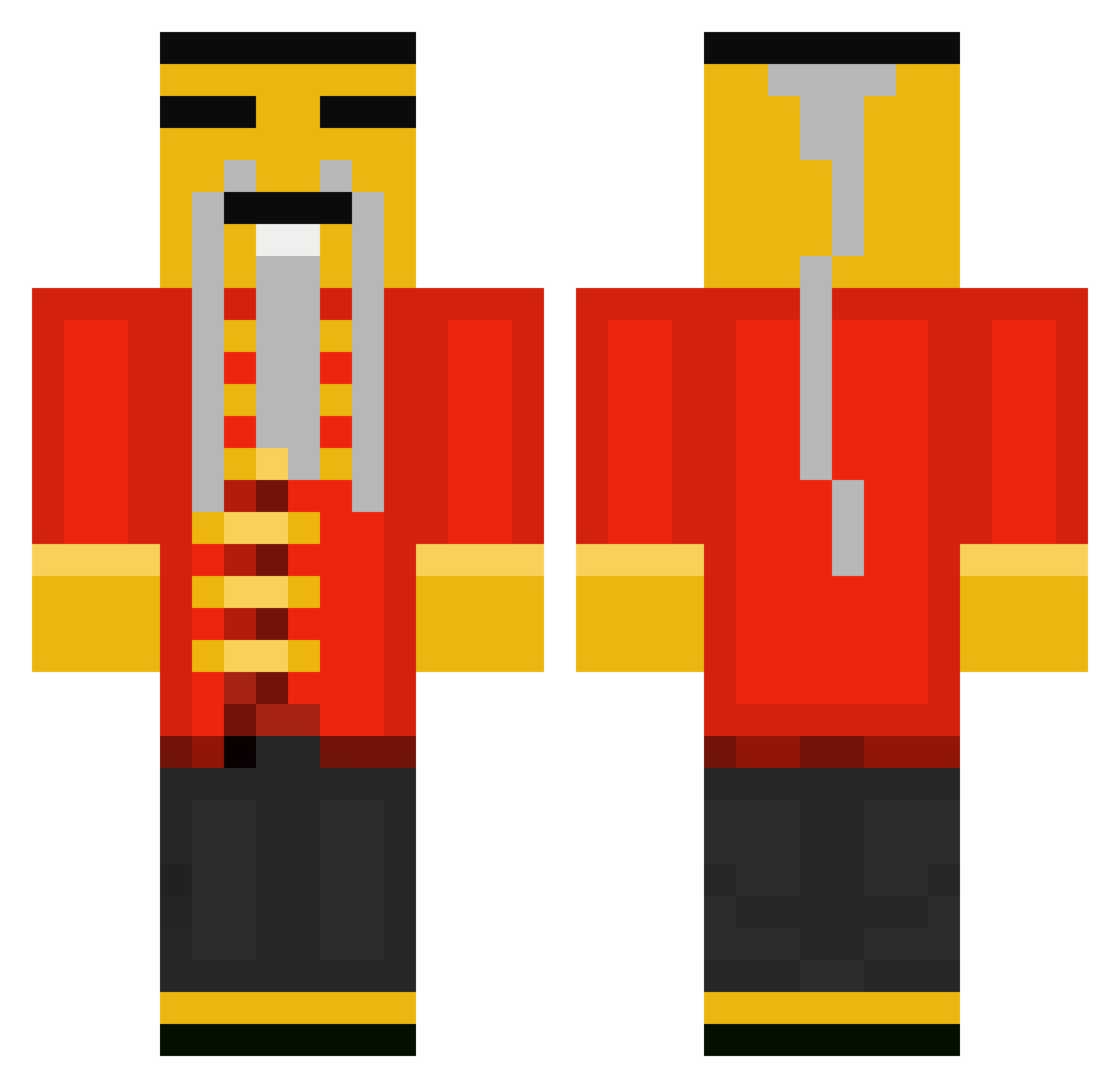 itsrysboi12345 Minecraft skin, front and back view