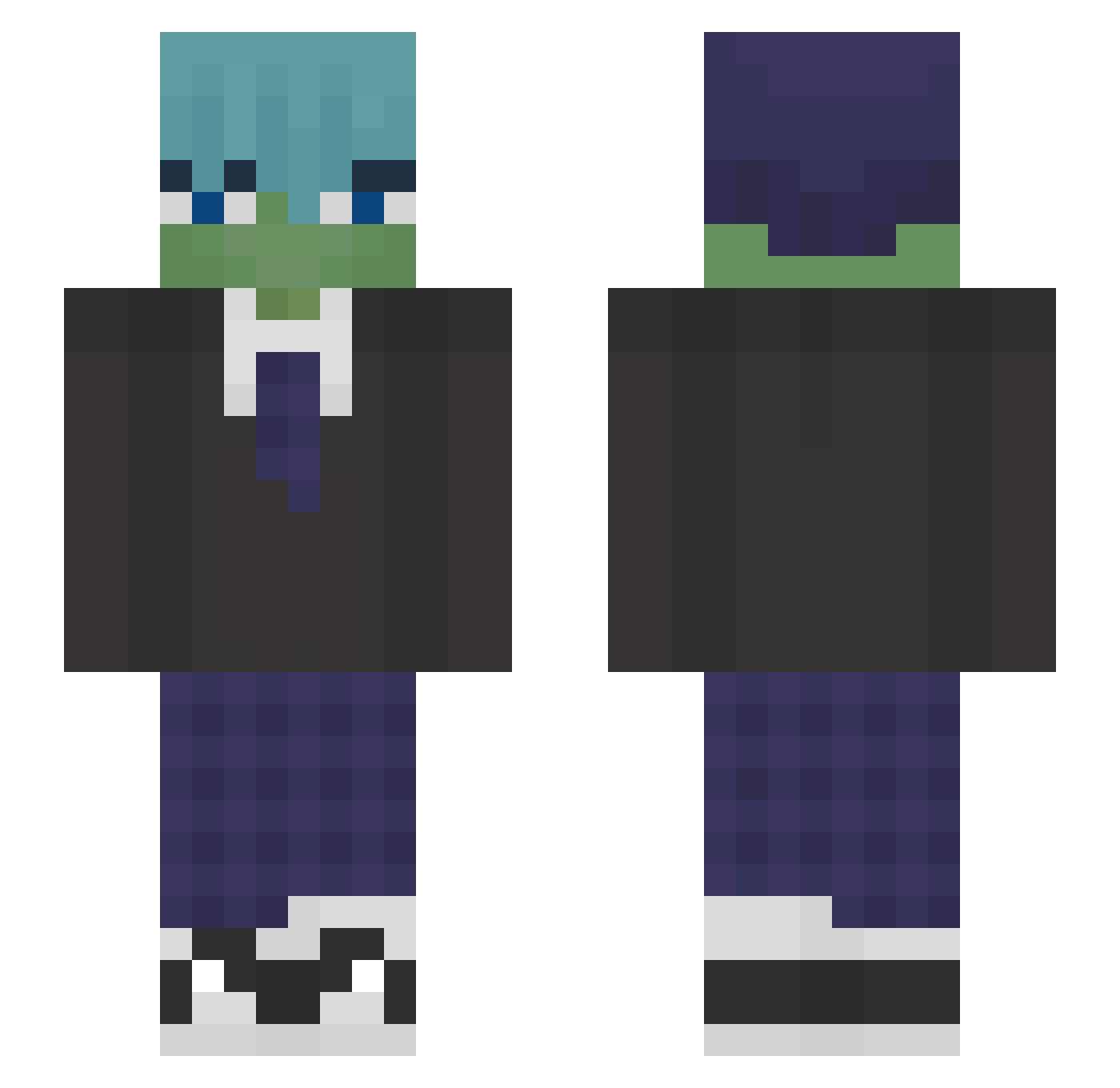 tochilkin Minecraft skin, front and back view