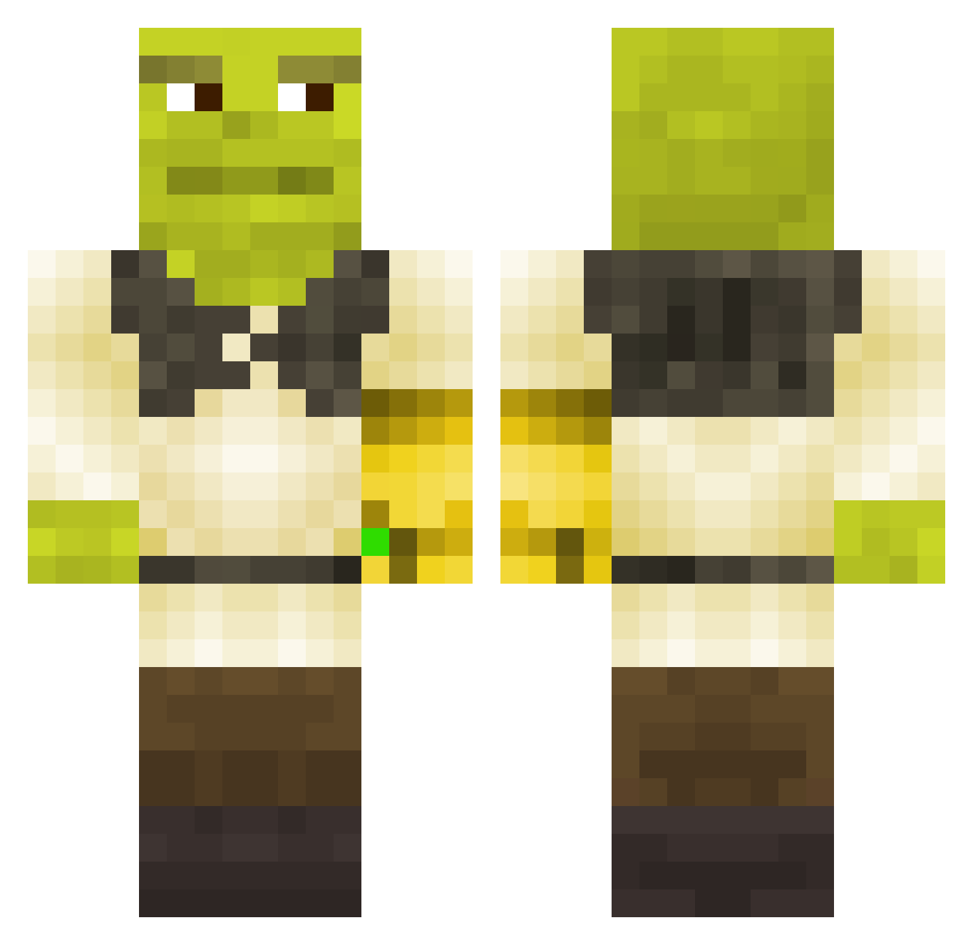 zurek37 Minecraft skin, front and back view