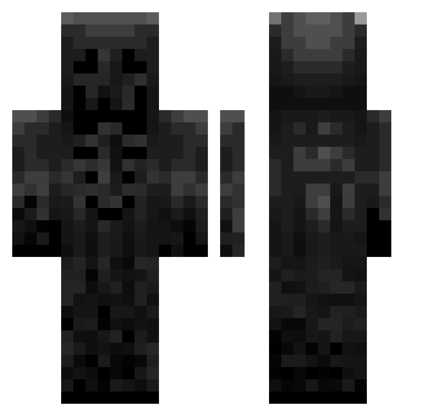 ougurer Minecraft skin, front and back view