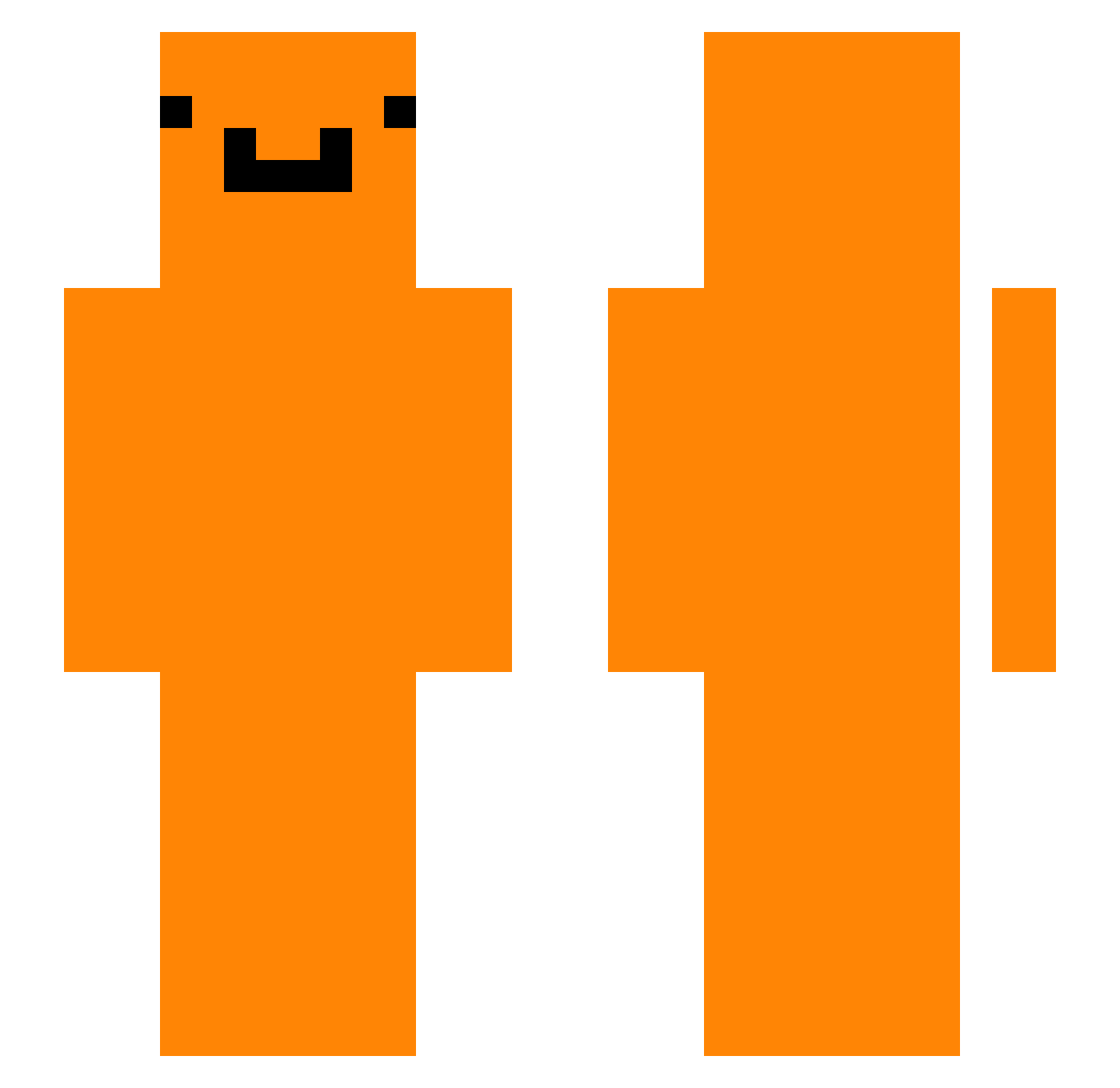 yeezus2003 Minecraft skin, front and back view