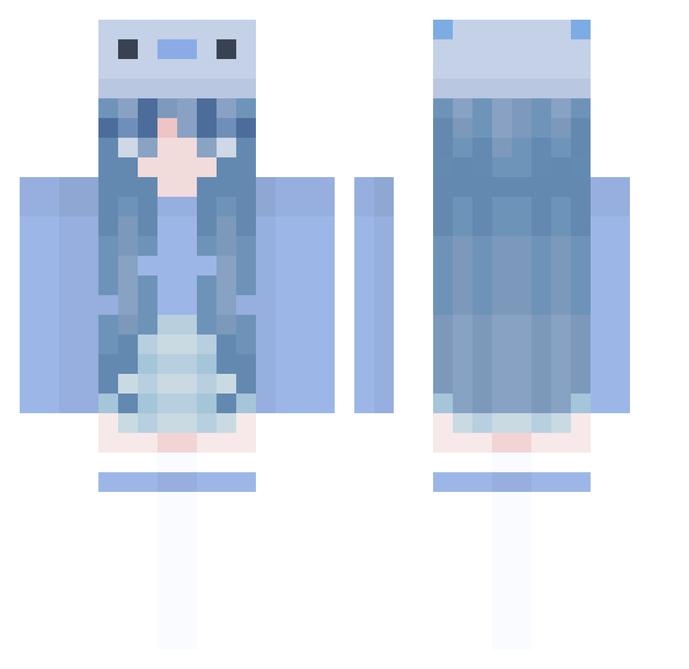 jy0908 Minecraft skin, front and back view