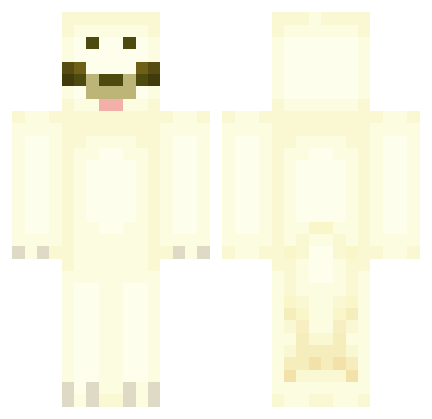 Rudoof Minecraft skin, front and back view