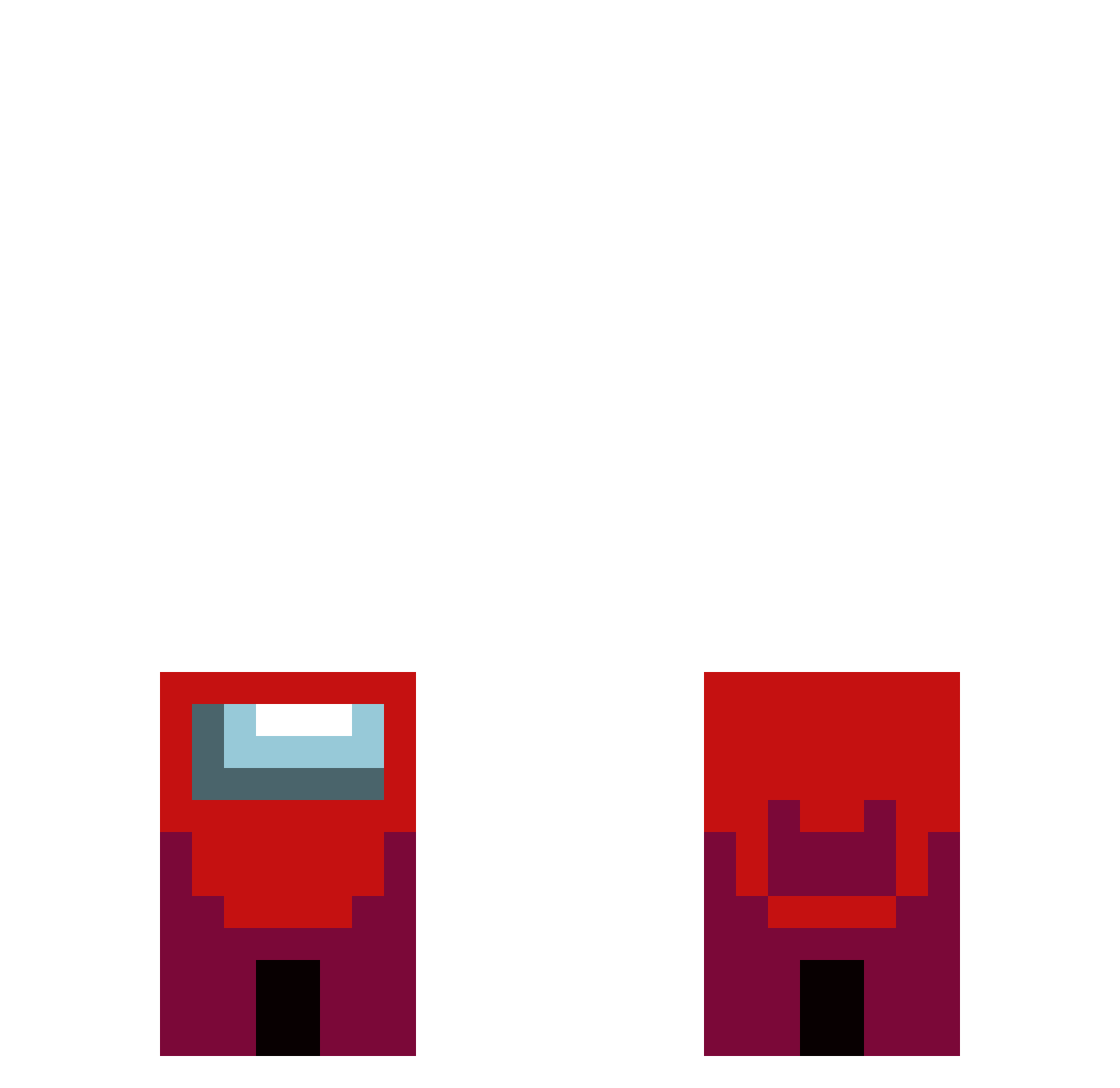 sebuPnekcihC Minecraft skin, front and back view