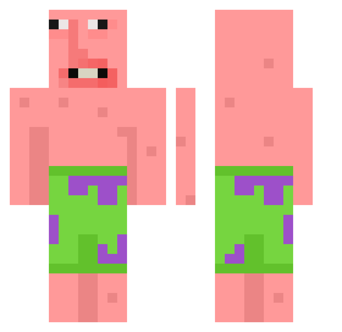 TheAtlasProject_ Minecraft skin, front and back view