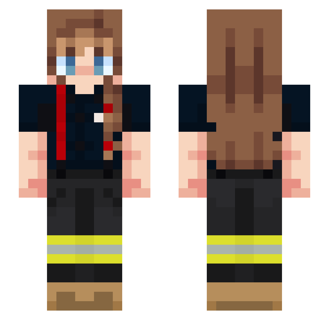 ariagracees Minecraft skin, front and back view