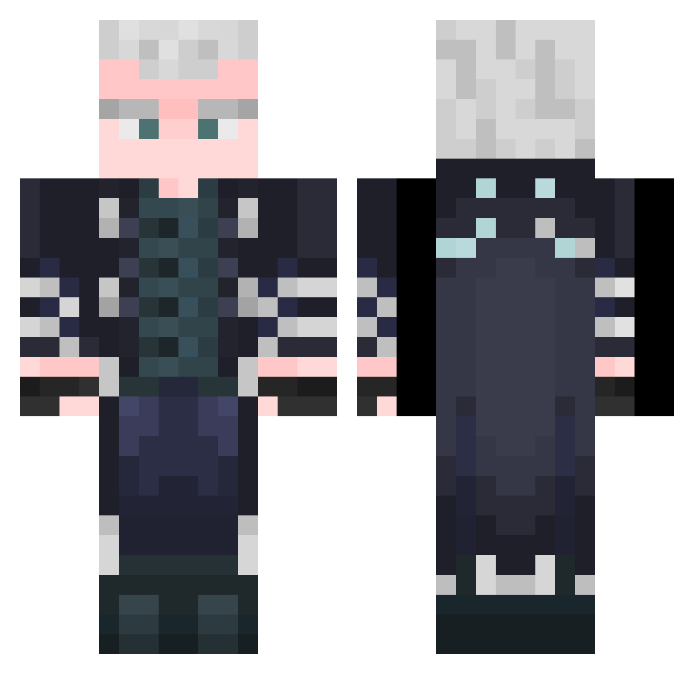 Eduardh Minecraft skin, front and back view