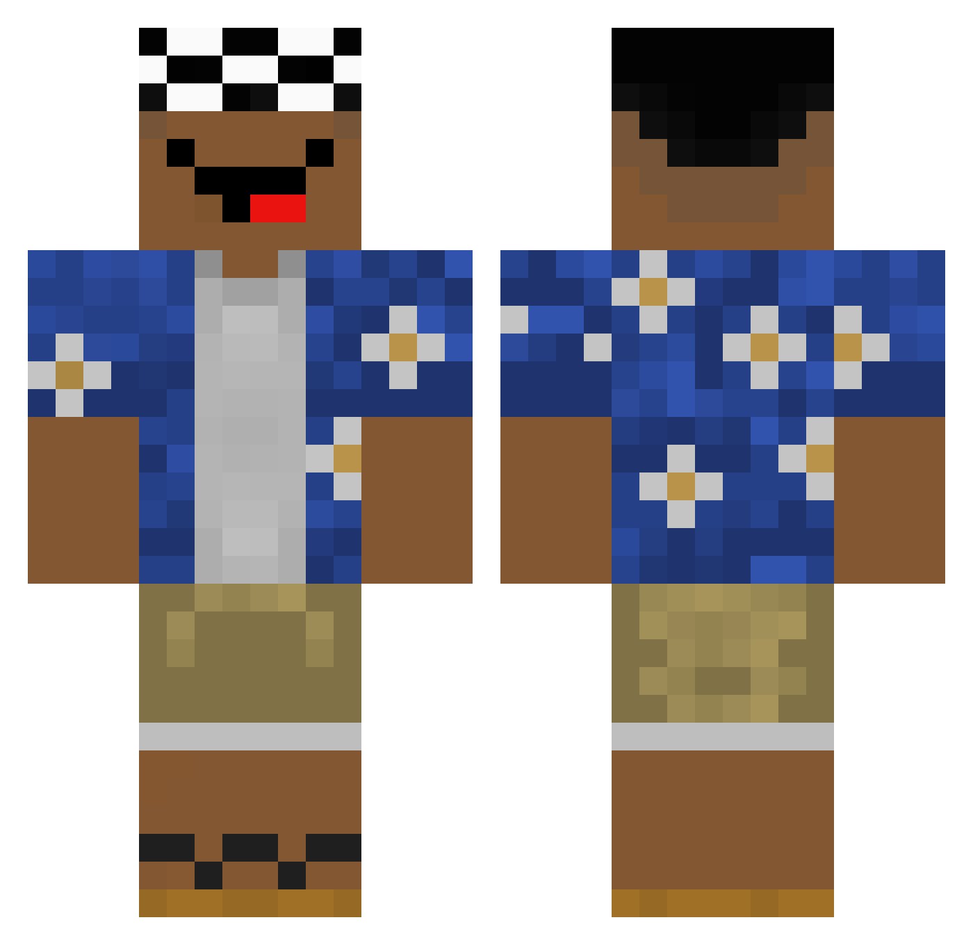 Sumiiu Minecraft skin, front and back view