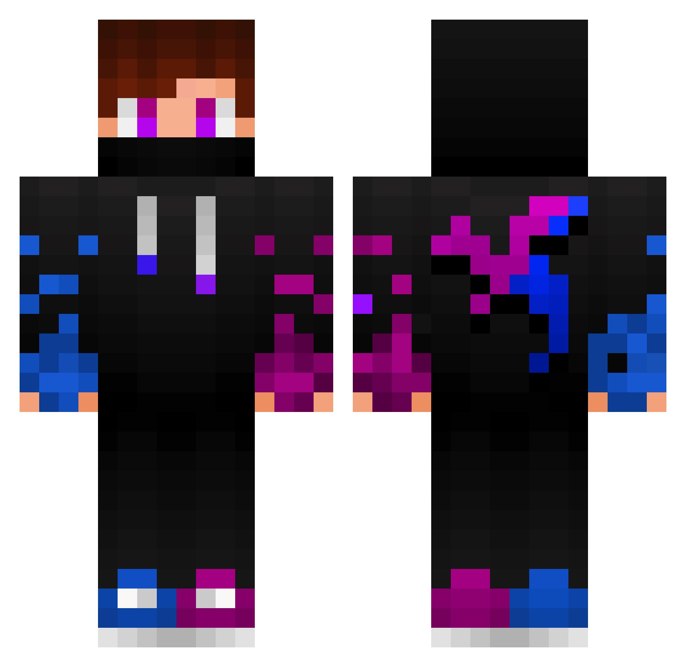 SuperKorbi2015 Minecraft skin, front and back view