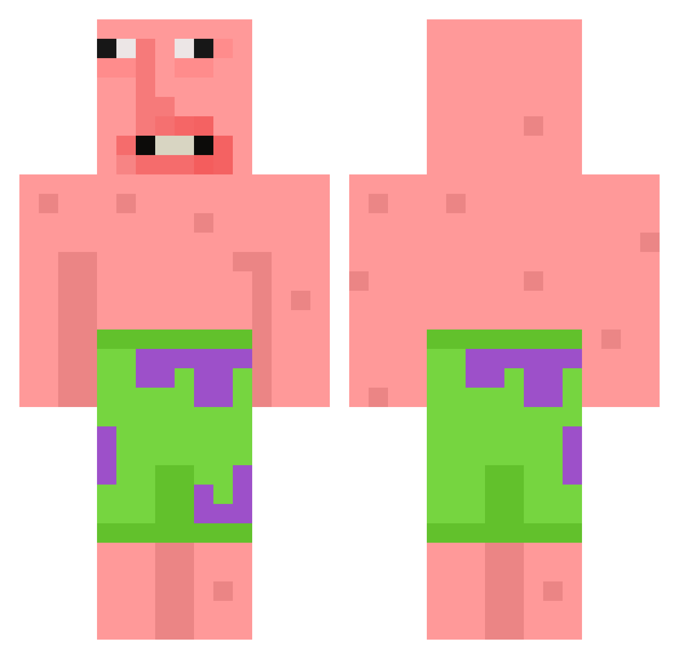 tmg_fehdural Minecraft skin, front and back view
