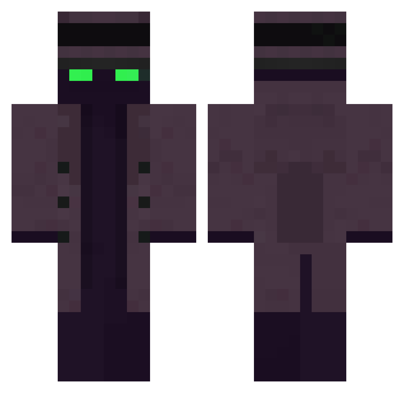 RakItay Minecraft skin, front and back view