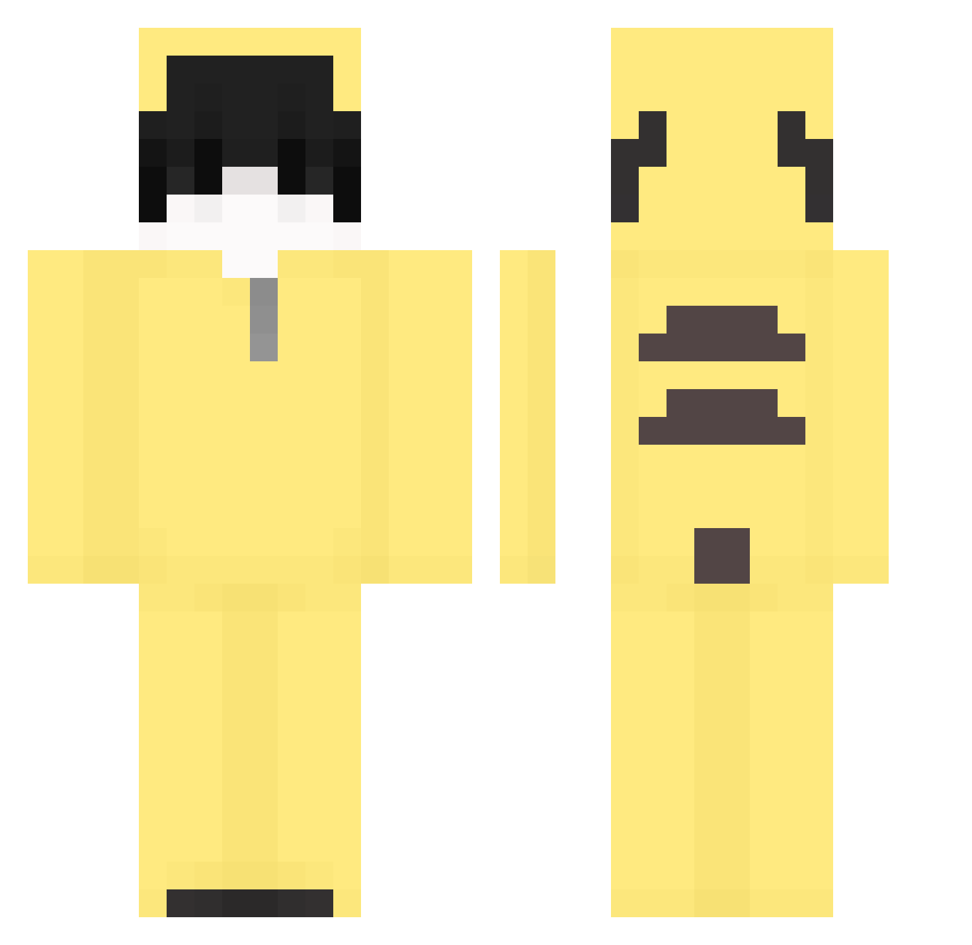 White_shark1513 Minecraft skin, front and back view