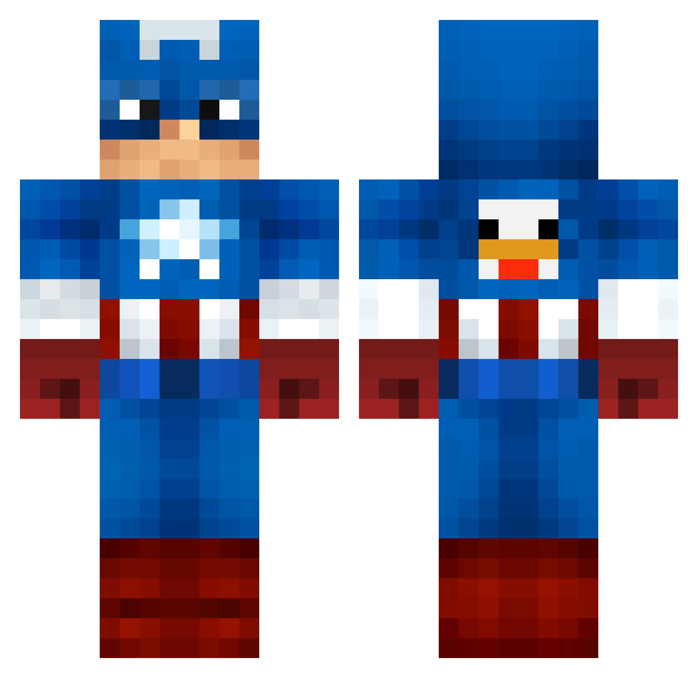 iMaite Minecraft skin, front and back view