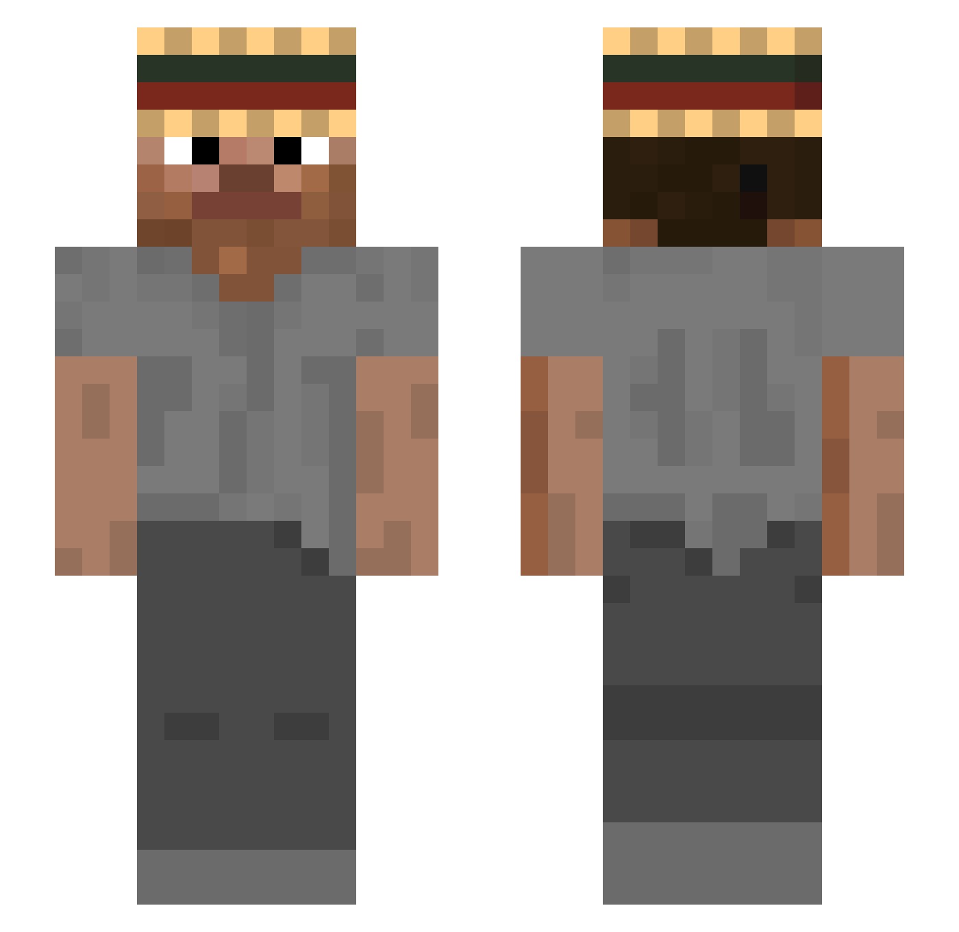 yossef_go Minecraft skin, front and back view