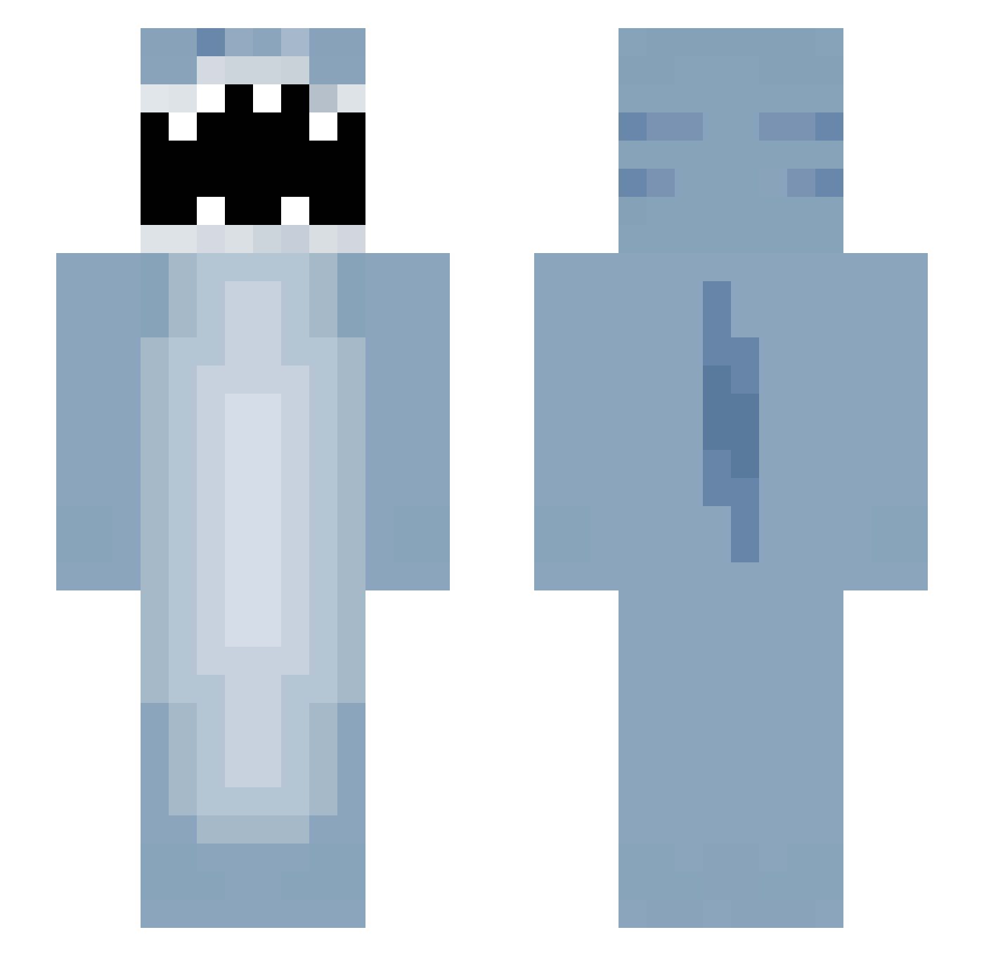 goatfish_ Minecraft skin, front and back view