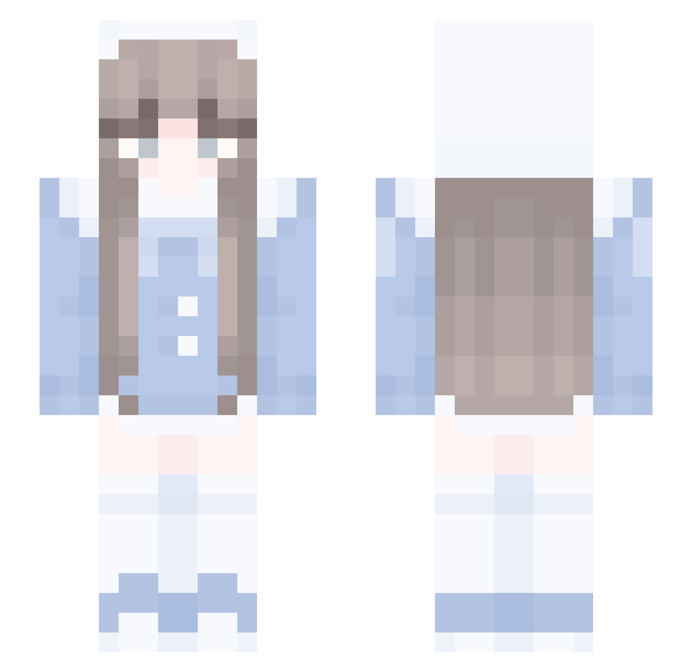 Zesty_Micheal Minecraft skin, front and back view