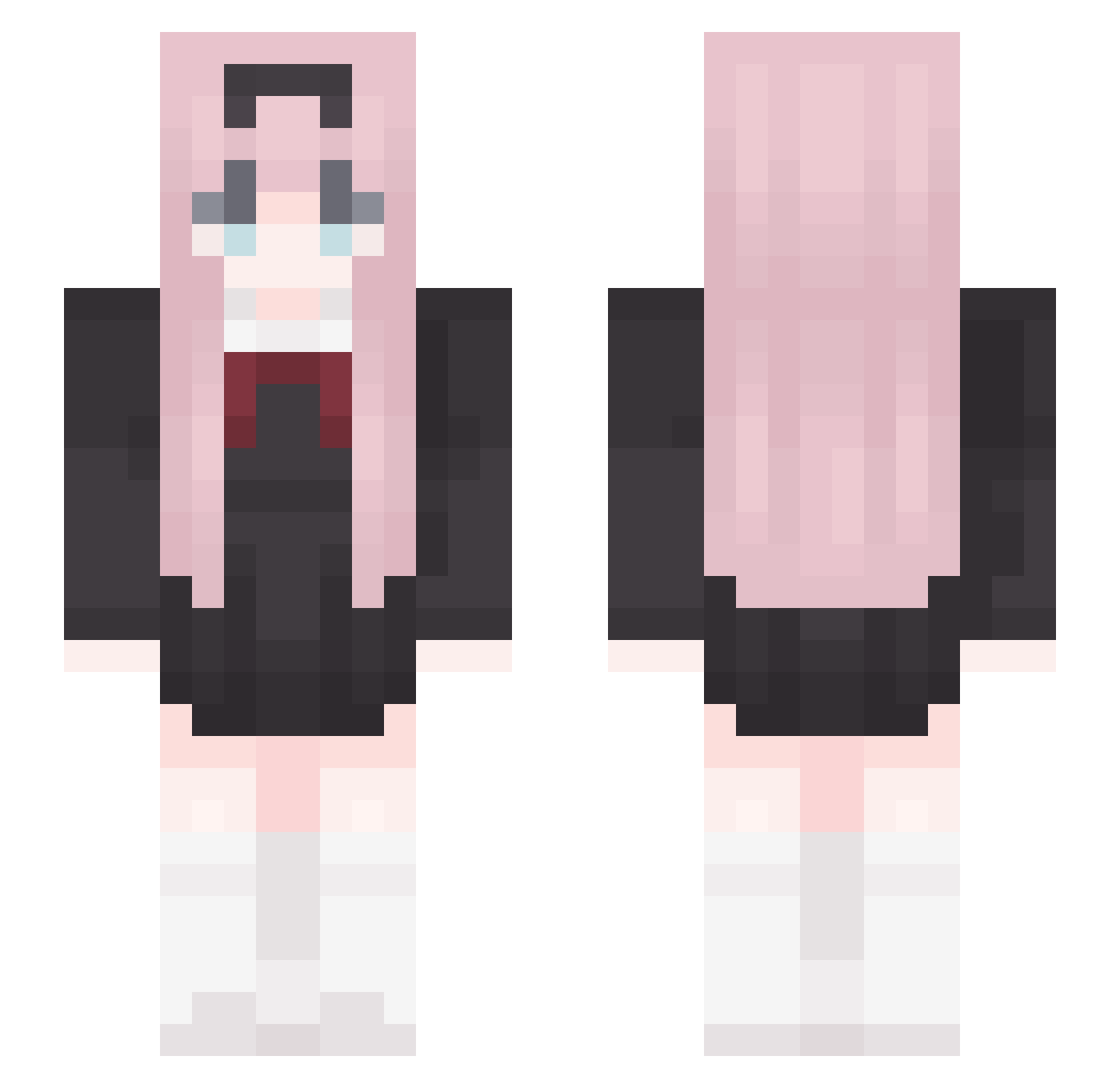 Turnigyy Minecraft skin, front and back view
