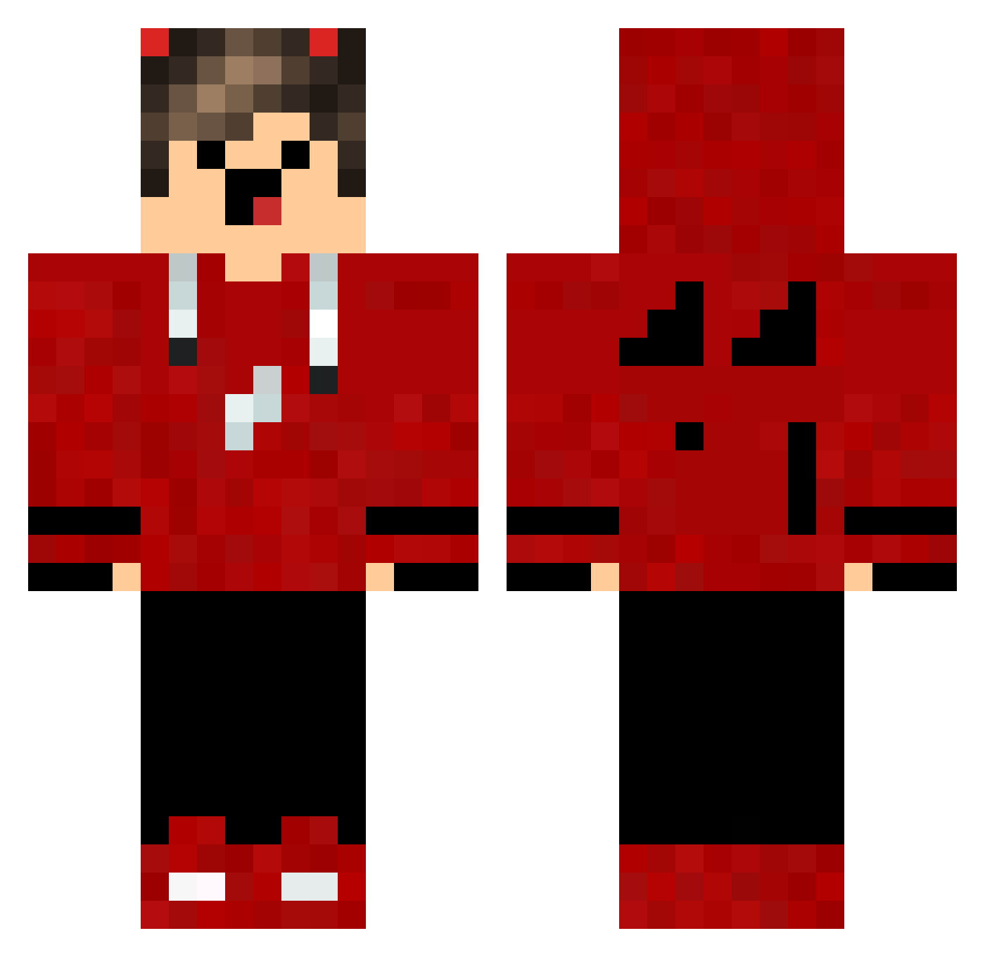 michelsolima Minecraft skin, front and back view