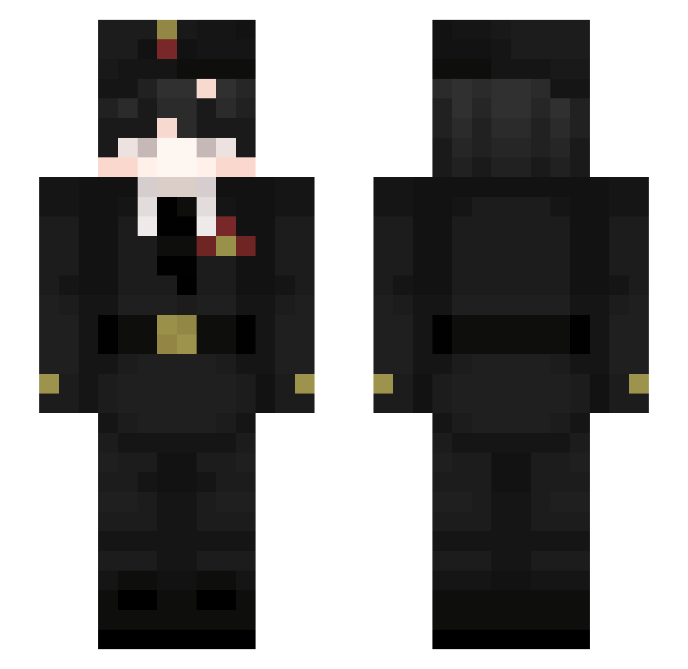 RegularGuy Minecraft skin, front and back view