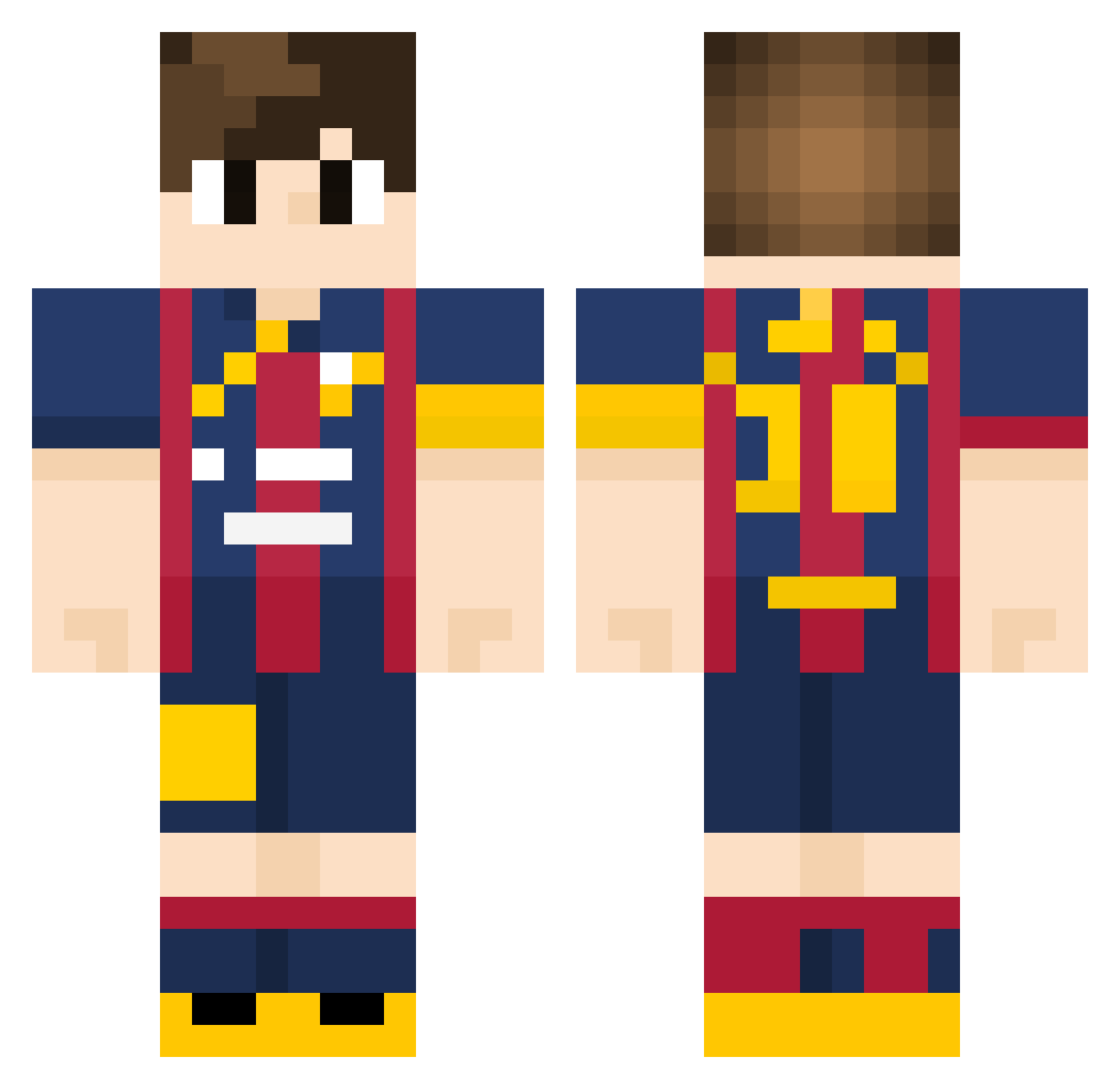 Valee_23 Minecraft skin, front and back view