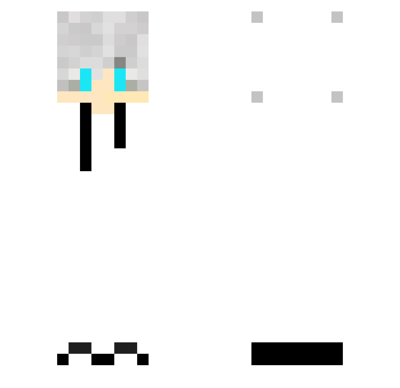 Striker_333 Minecraft skin, front and back view