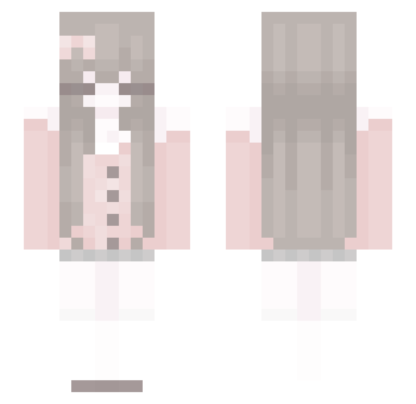 sxezzo Minecraft skin, front and back view