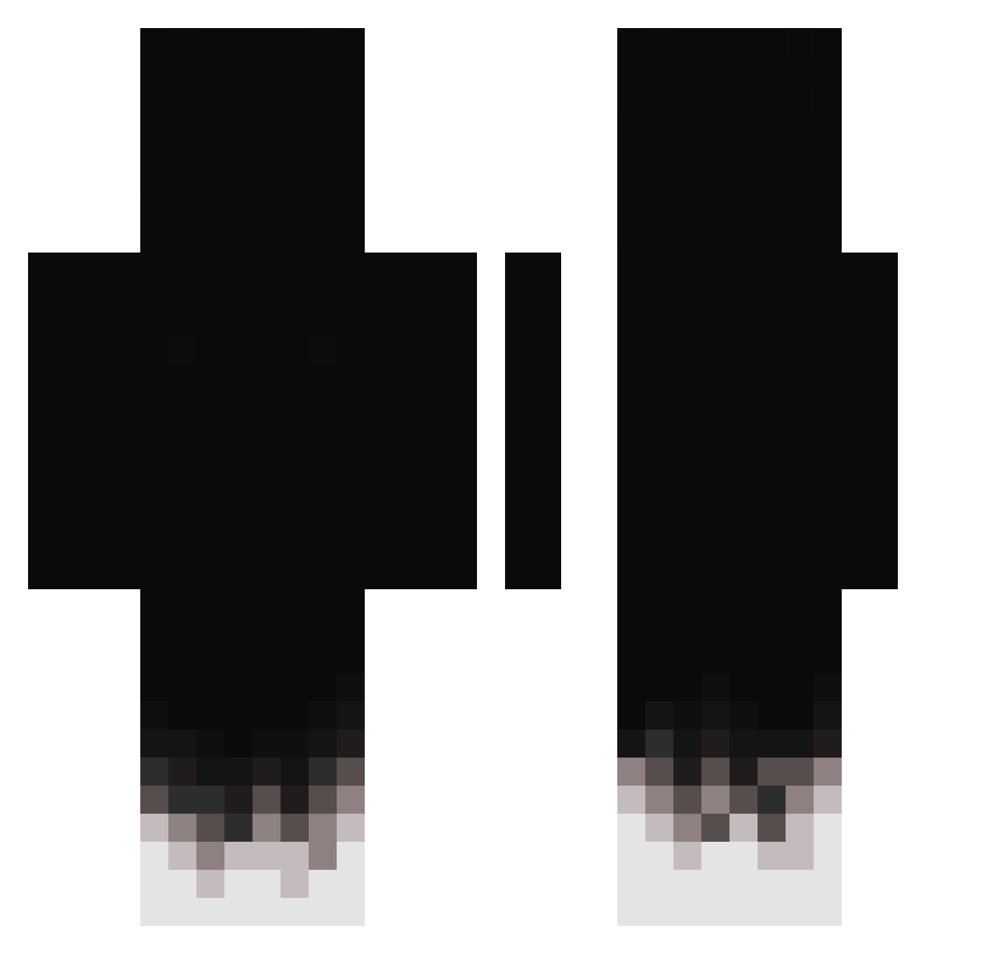 Samuel8150 Minecraft skin, front and back view