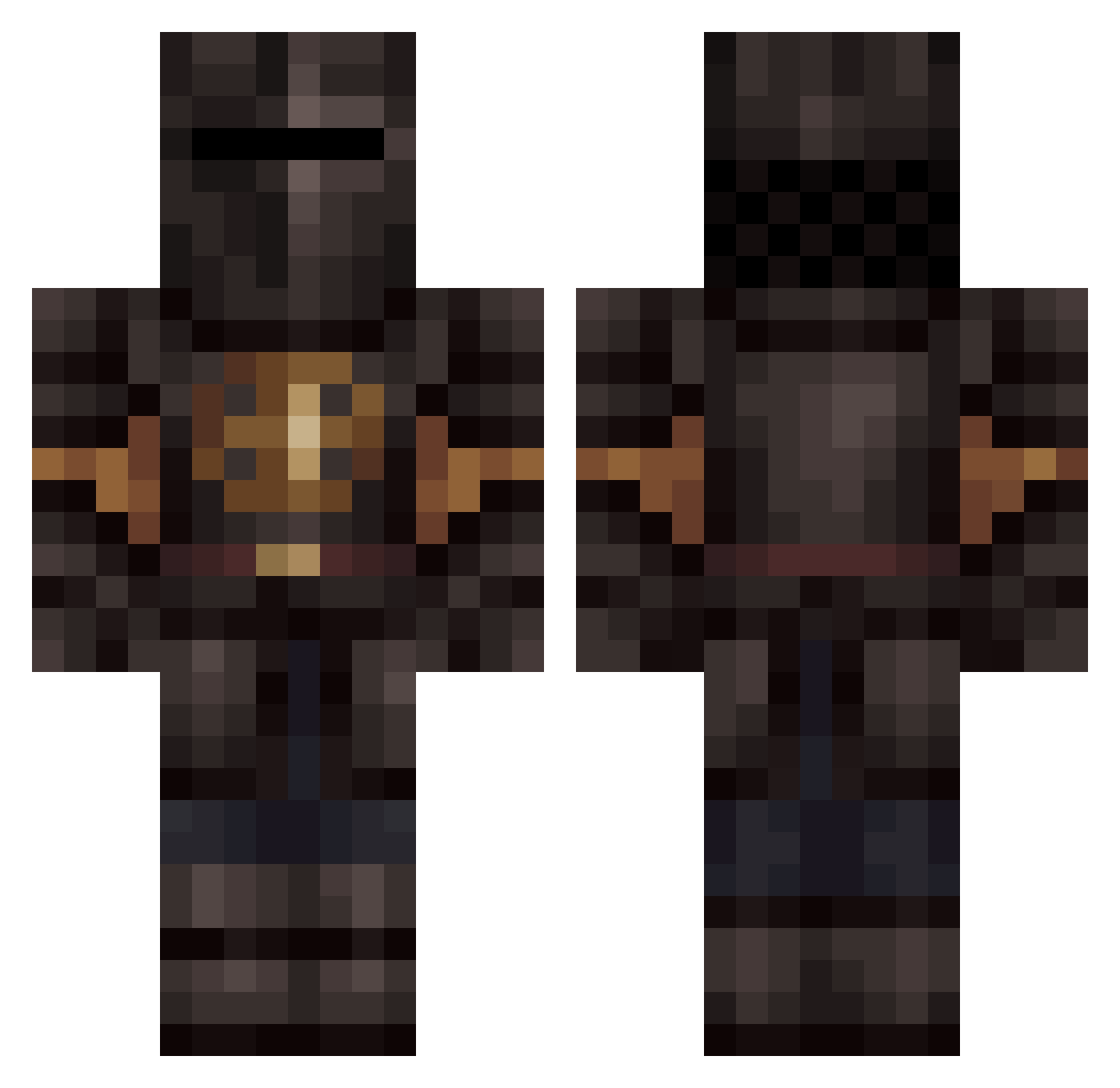 bayayay0 Minecraft skin, front and back view
