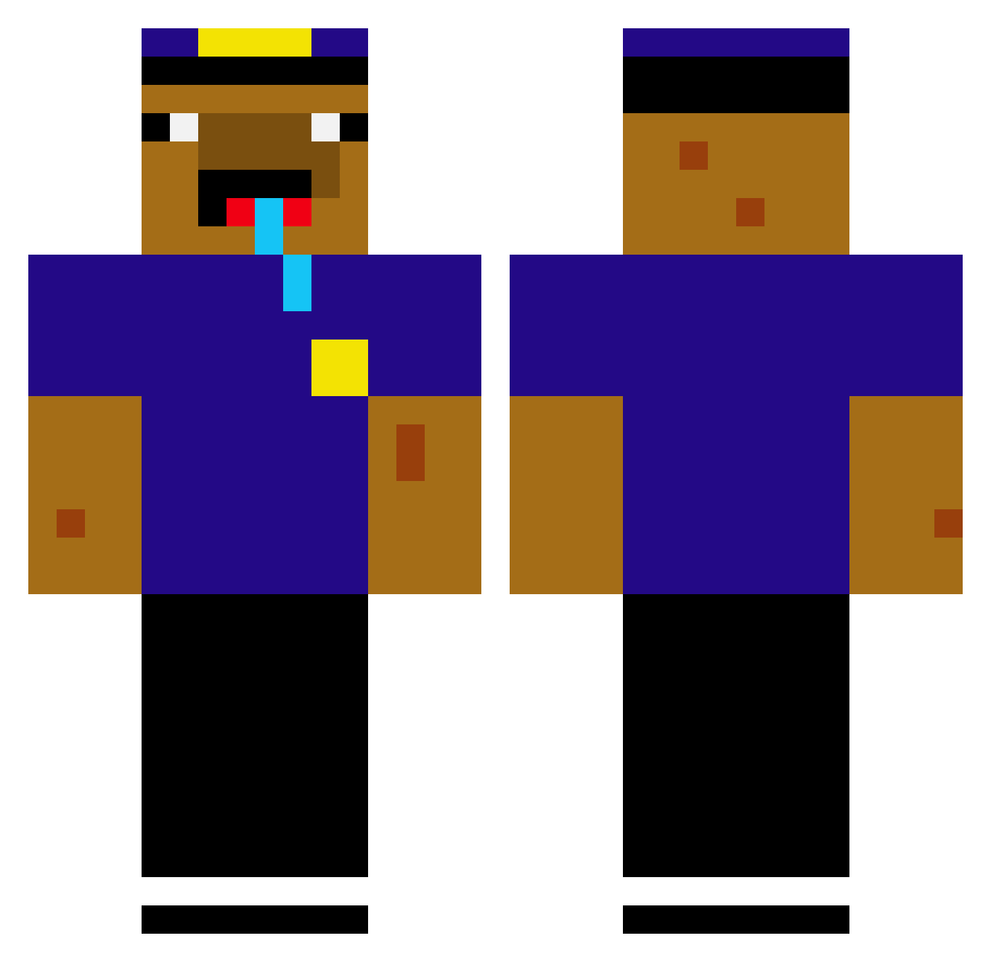 Mr_sUsHi0708 Minecraft skin, front and back view