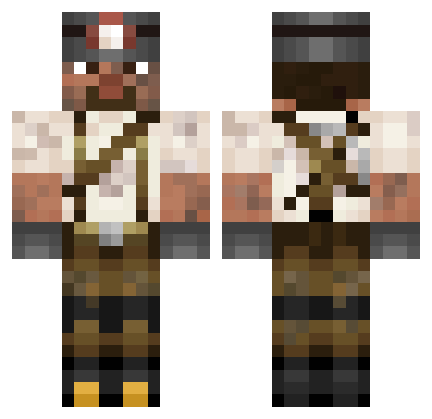 Le_Firex Minecraft skin, front and back view