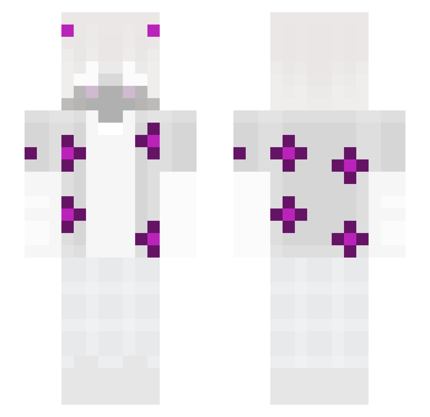 TheKillerBeast Minecraft skin, front and back view