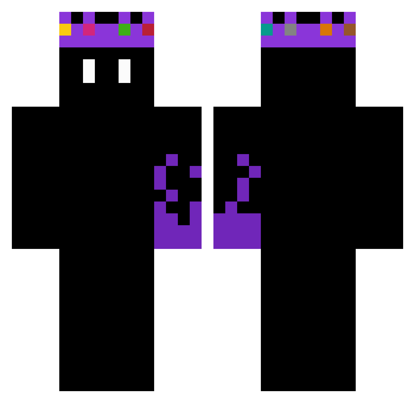 manzana369 Minecraft skin, front and back view