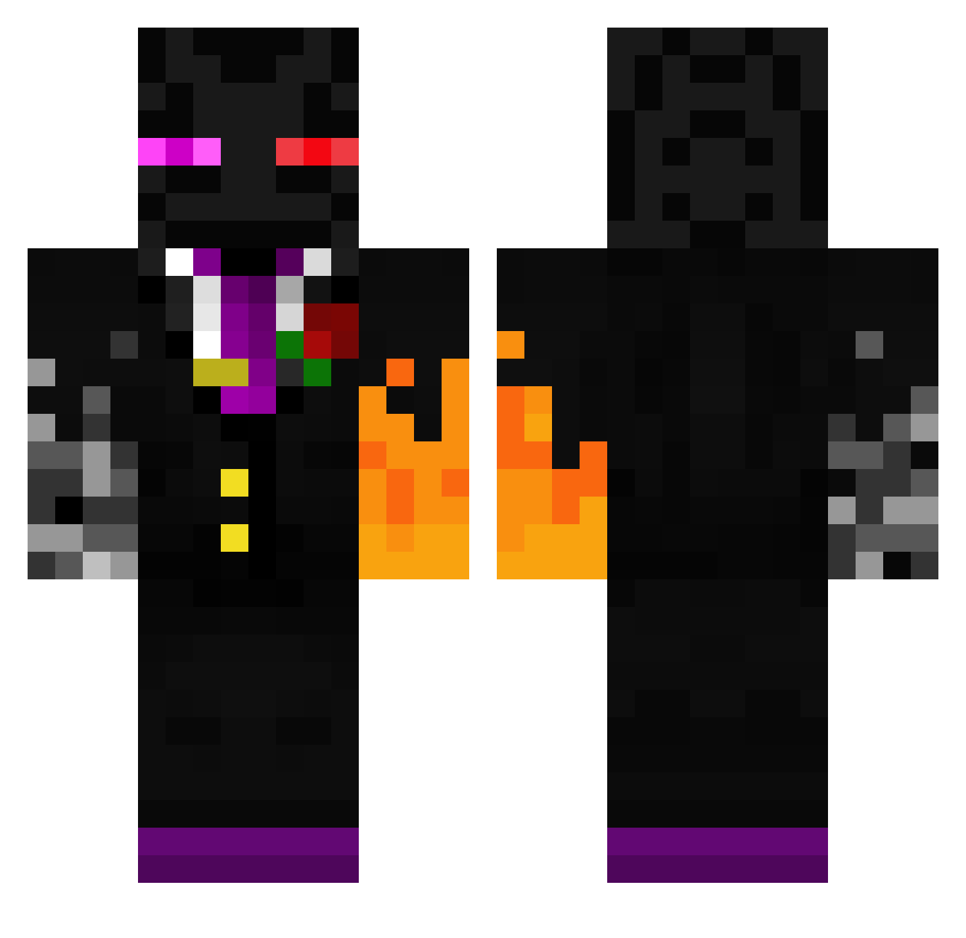TabiqueElBravo Minecraft skin, front and back view