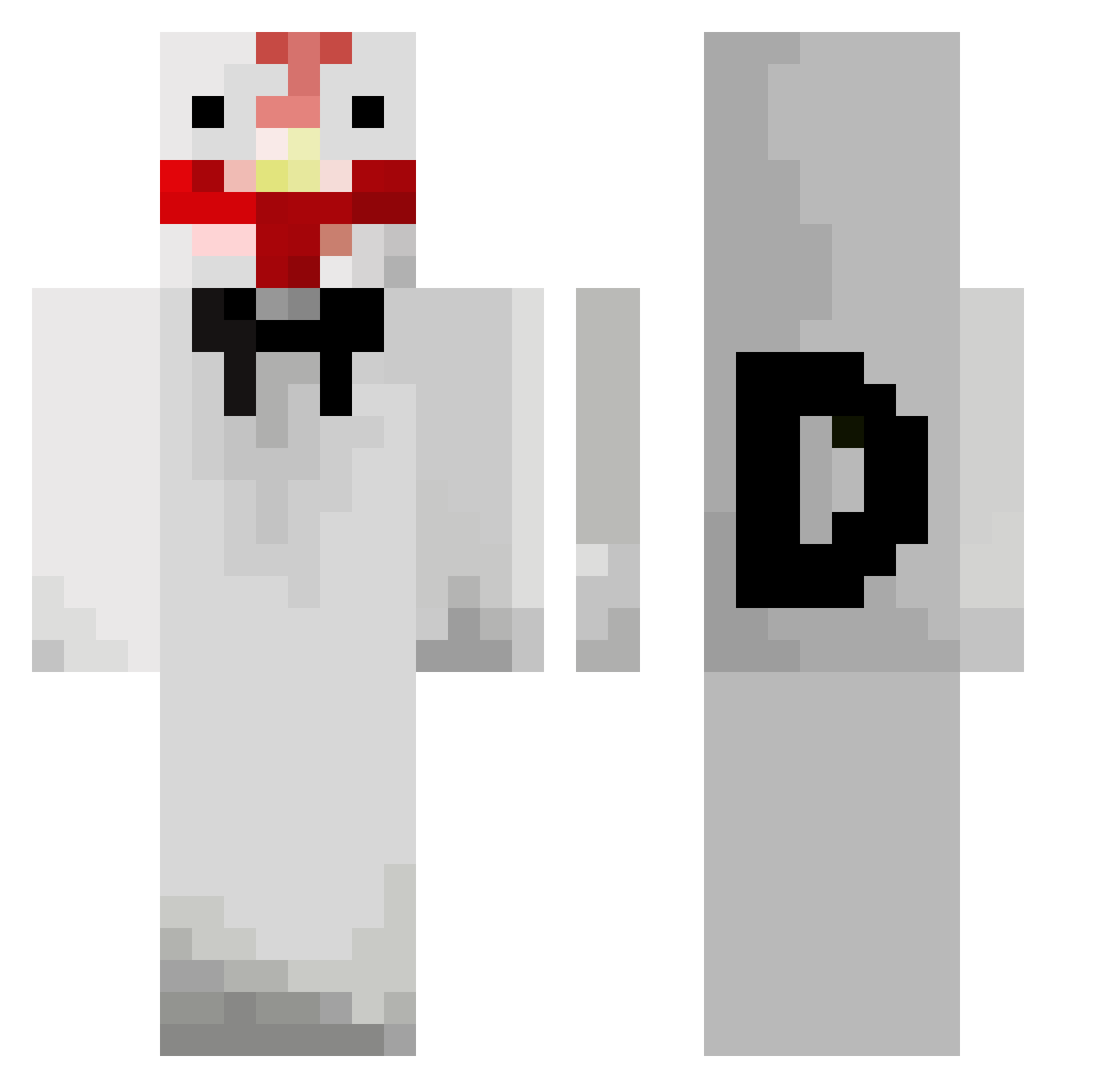Possiable Minecraft skin, front and back view
