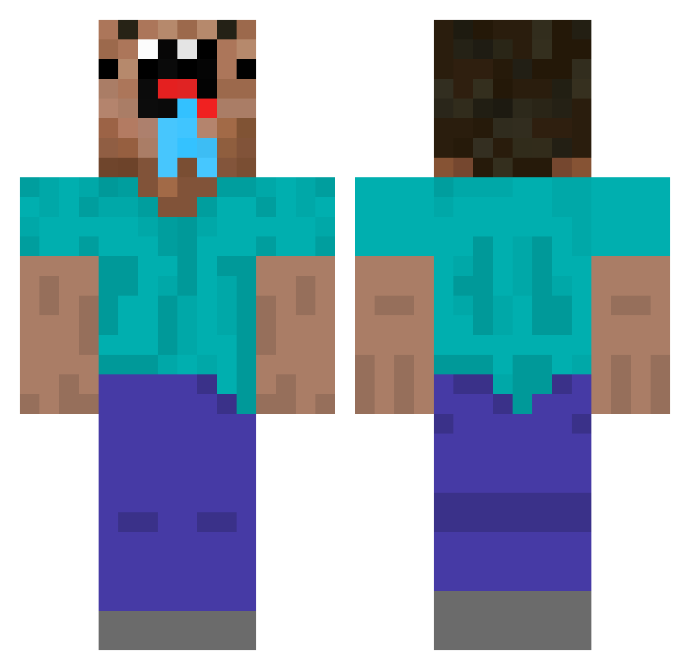 tobiramaaaaa Minecraft skin, front and back view