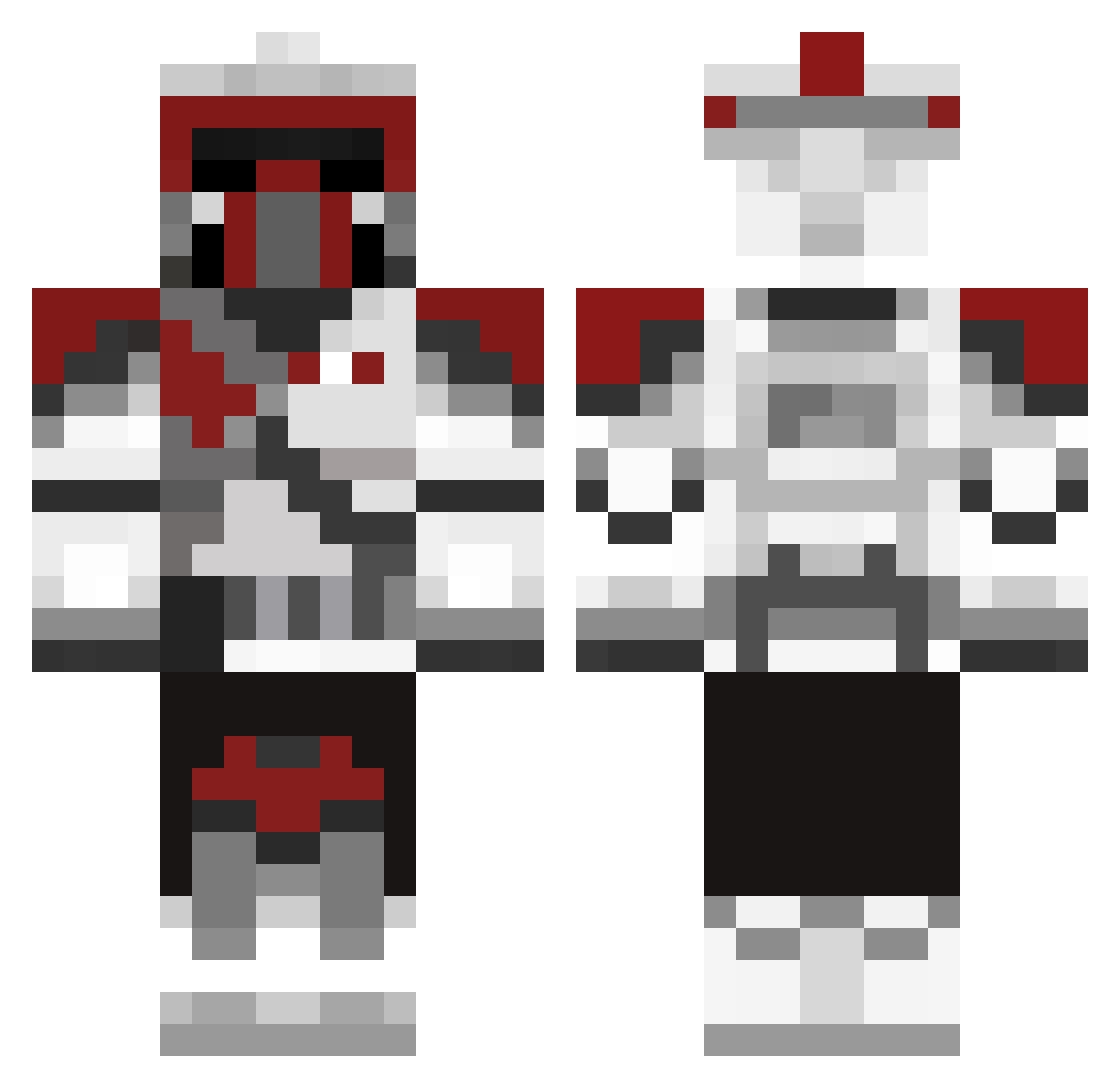 TenChip77 Minecraft skin, front and back view