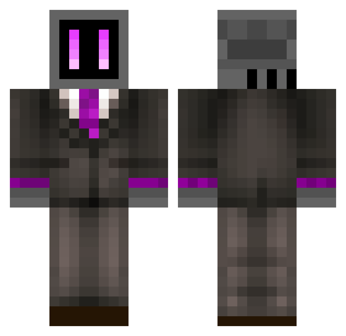 McNuggets39 Minecraft skin, front and back view