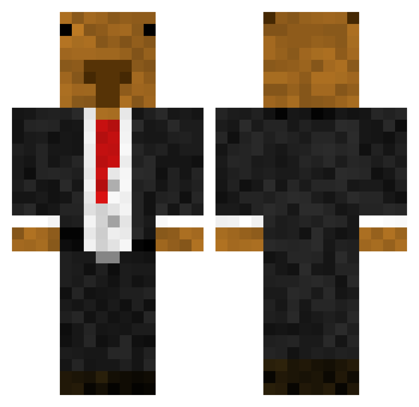 elgato6912 Minecraft skin, front and back view