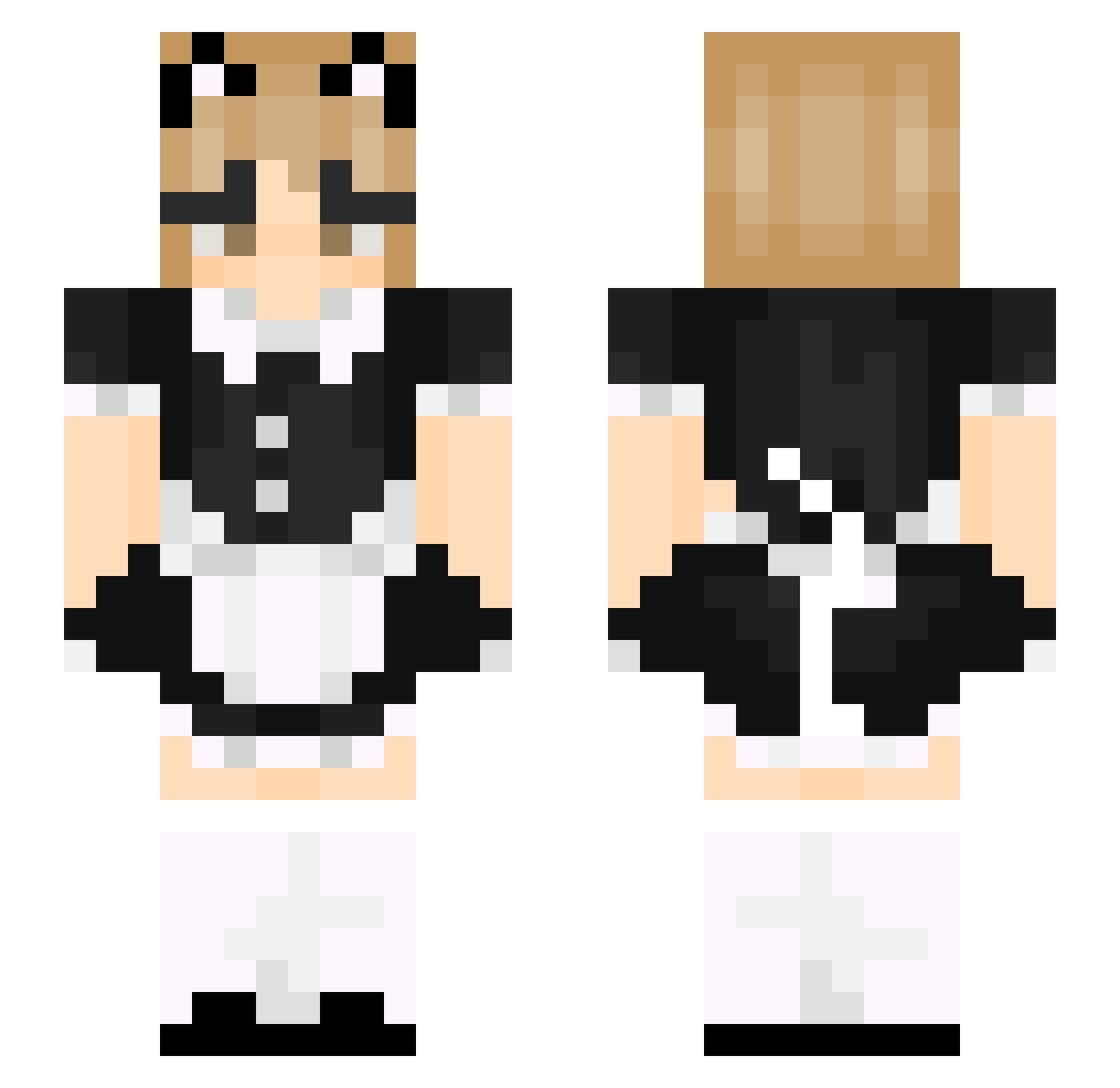 samzidat Minecraft skin, front and back view