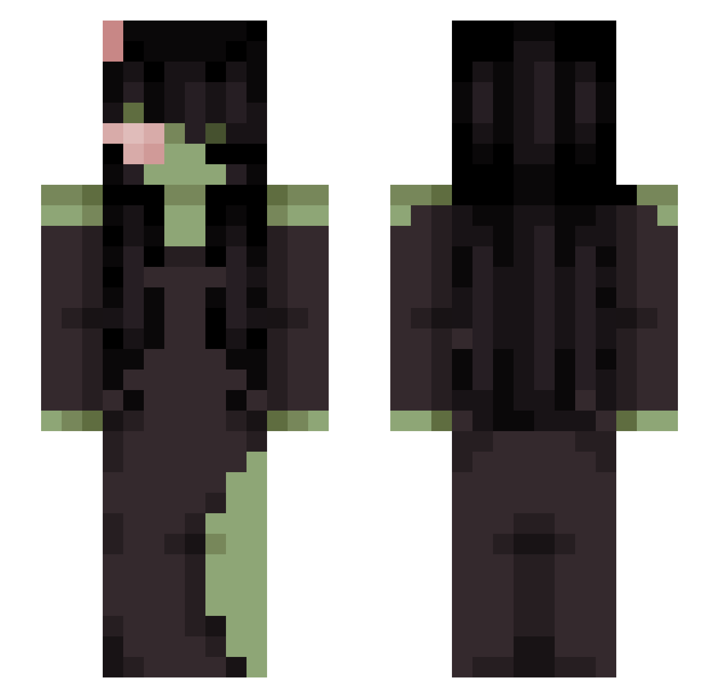 urfavvgriffin Minecraft skin, front and back view