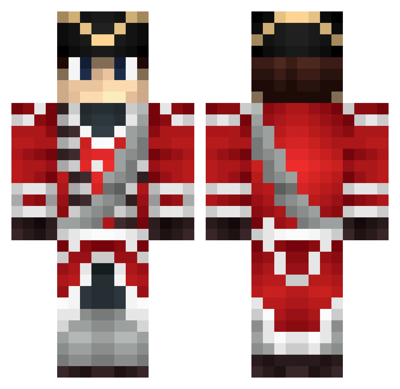 Lazy_LlamaUK Minecraft skin, front and back view