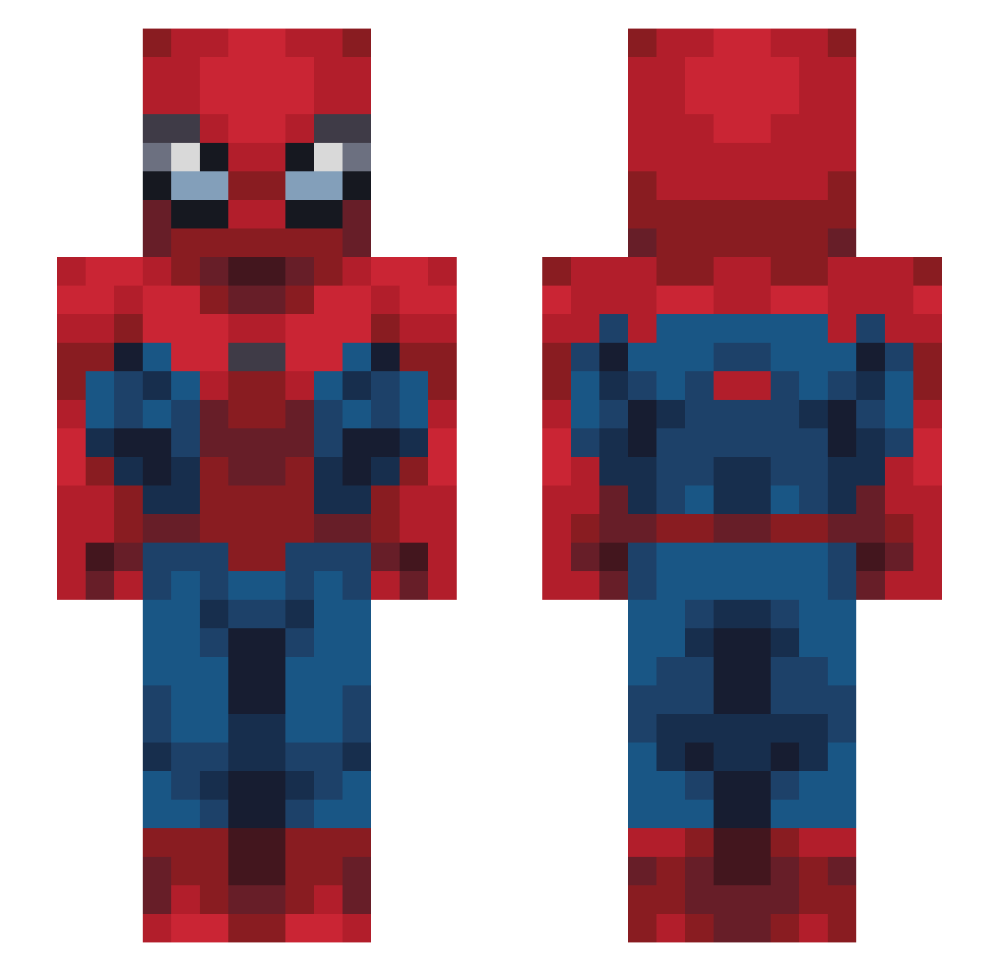 Alterna_te Minecraft skin, front and back view