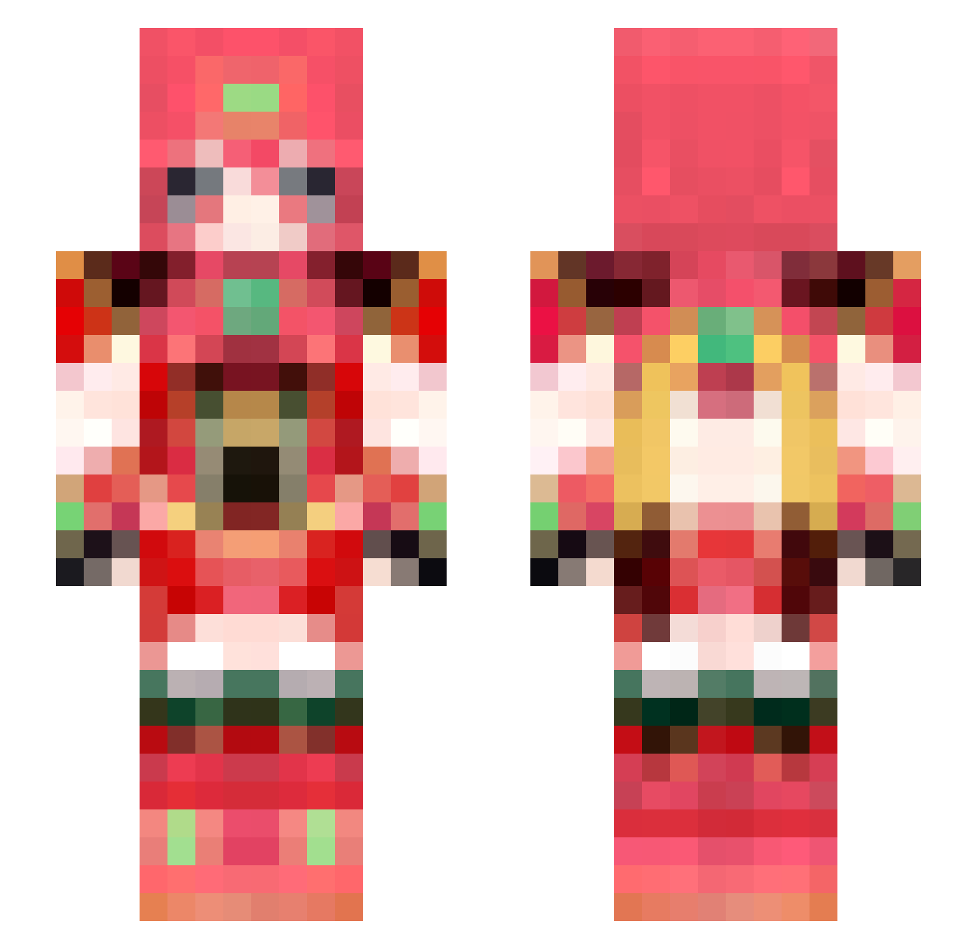 _Omizu_ Minecraft skin, front and back view