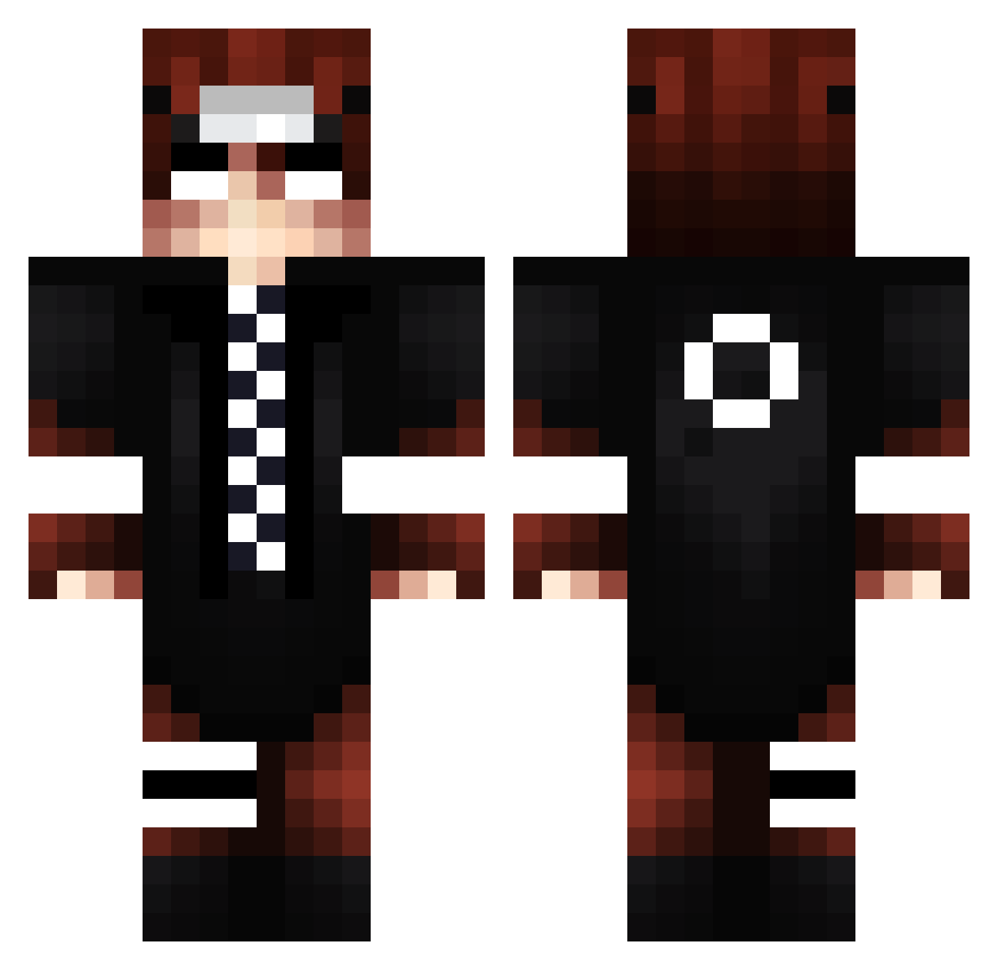 SlayerSpx99 Minecraft skin, front and back view