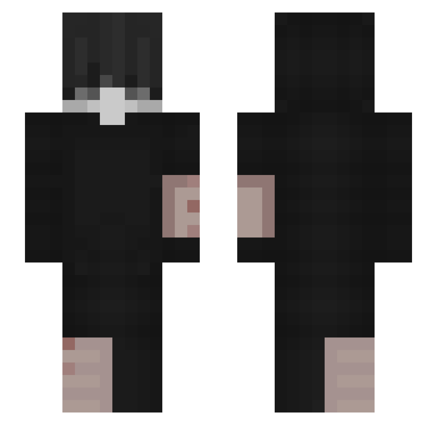 twitch_Railqued Minecraft skin, front and back view
